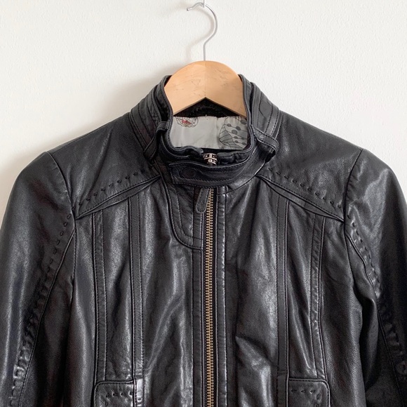 Mackage for Aritzia Ellie Black Leather Jacket - Picture 6 of 13